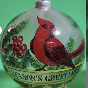 Christmas orderment  Read cardinal bird